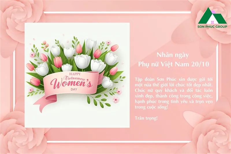 Chúc mừng ngày phụ nữ Việt Nam 20/10