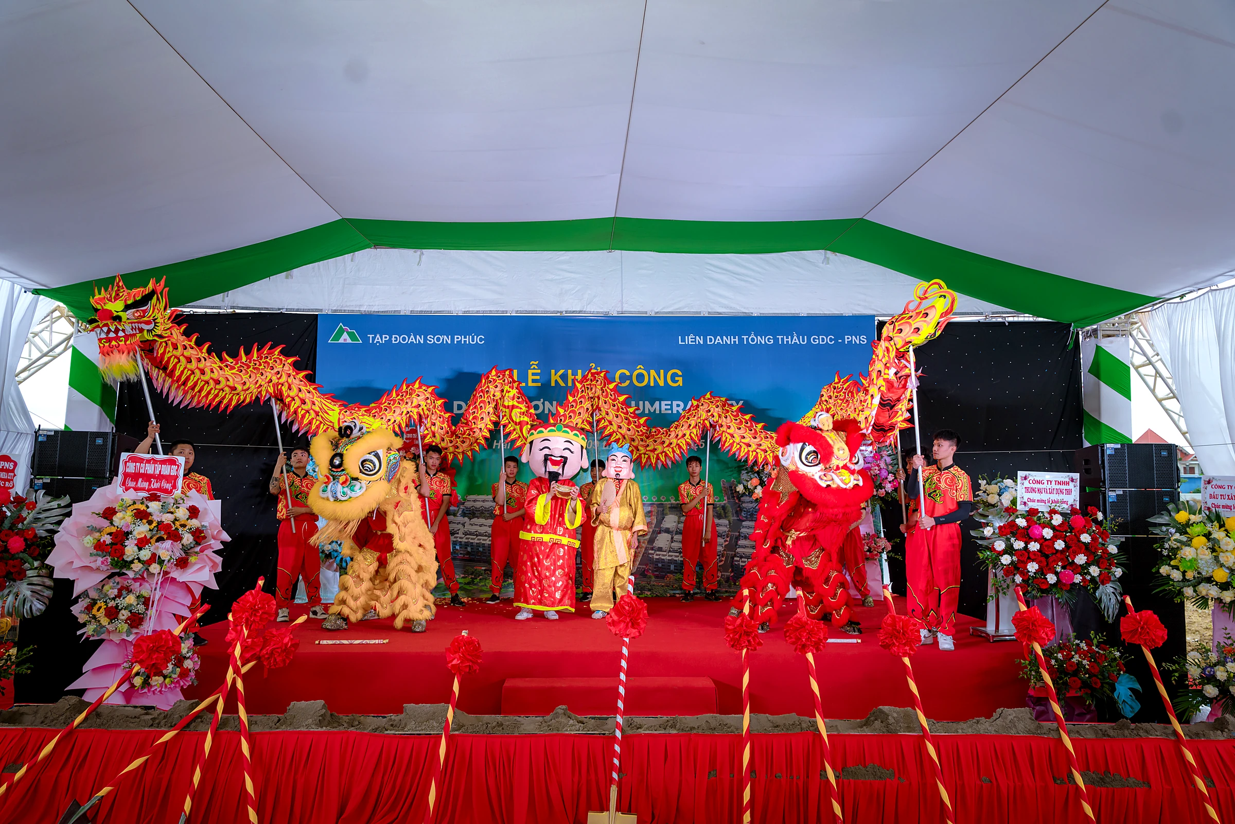 Lễ khởi công ngày 09/11/2025 tại phường An Phong, Hải Phòng — dự án khi đó mang tên Sơn Phúc Lumera City, nay là Sơn Phúc Andora City.