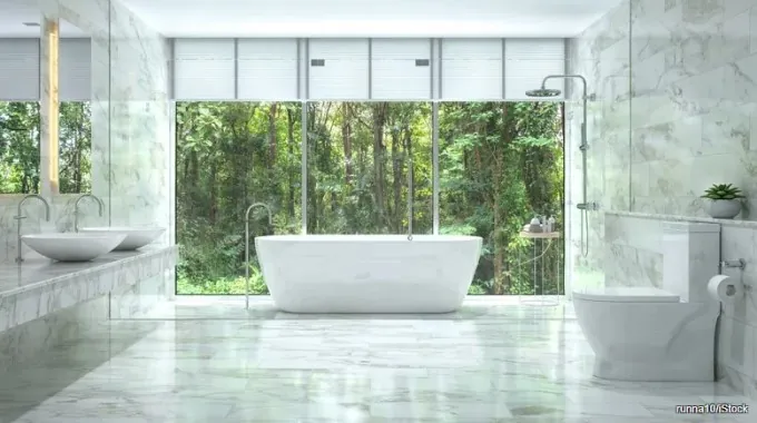 Sử dụng đá cẩm thạch để lát sàn — ảnh 1