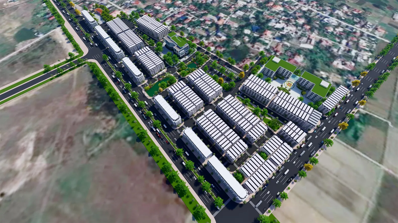 Phối cảnh 3D tổng thể Dự án KDC Hồng Phong, An Dương, thành phố Hải Phòng