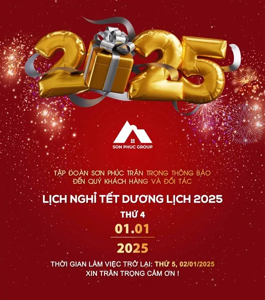Thông báo lịch nghỉ Tết dương lịch 2025