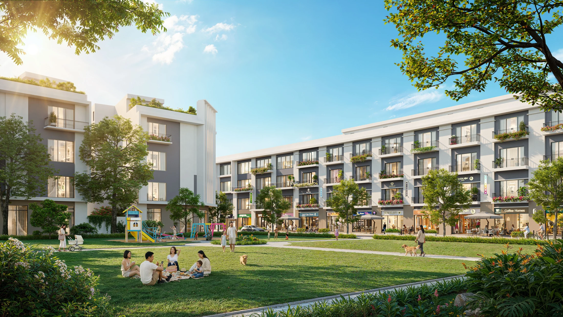 Phối cảnh công viên Sơn Phúc Entra City
